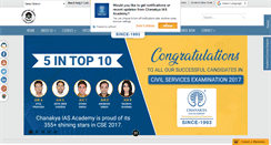 Desktop Screenshot of chanakyaiasacademy.com